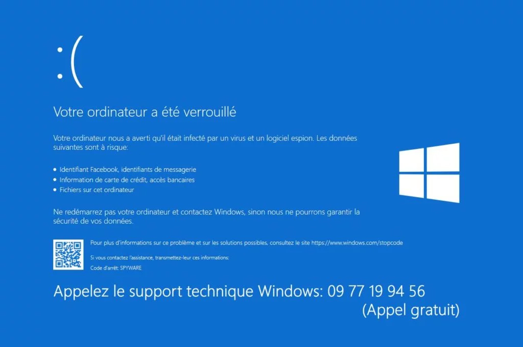Arnaque Support Windows